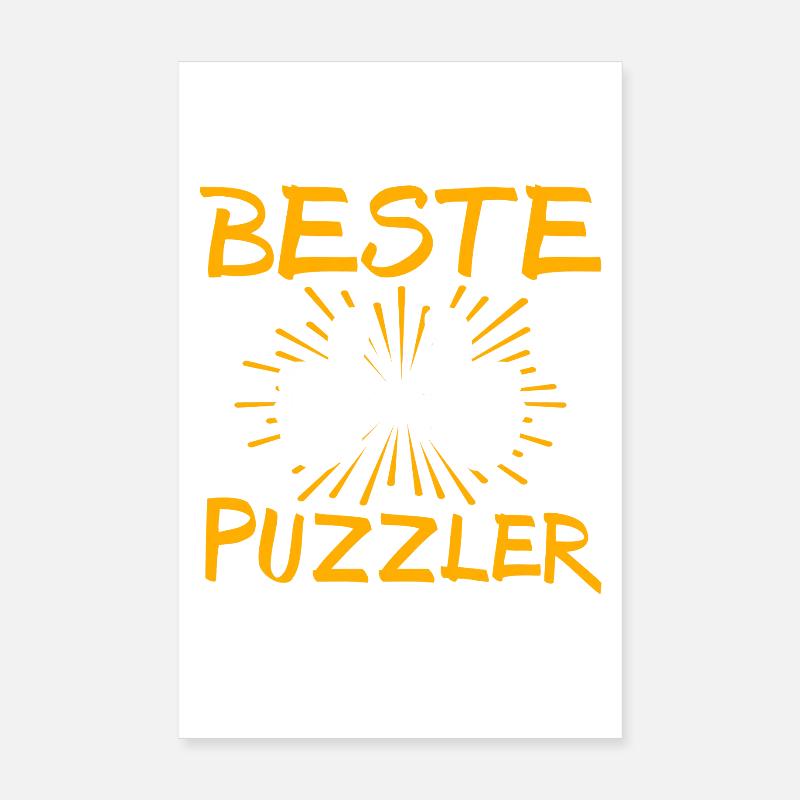 Puzzler Gift Idea Poster 8" x 12" (20x30 cm)