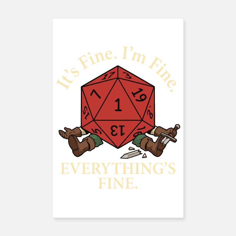 Everything okay! – Critical Failure RPG Poster 8" x 12" (20x30 cm)