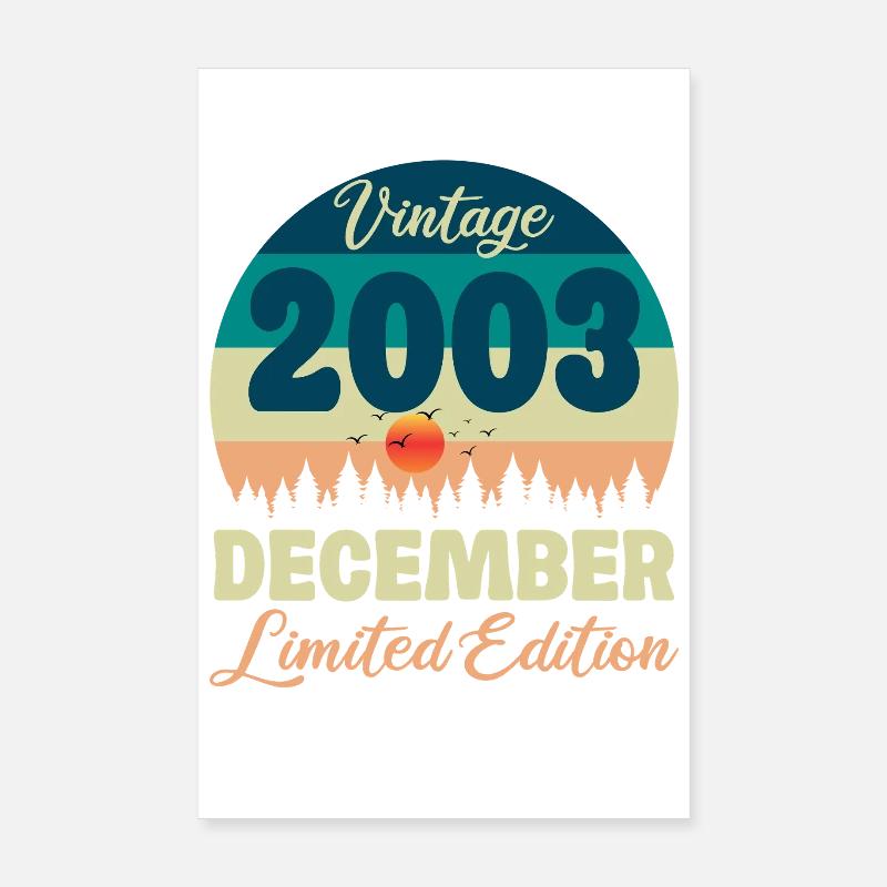 Geburtstagsgeschenk Dezember 2003 Poster 20x30 cm