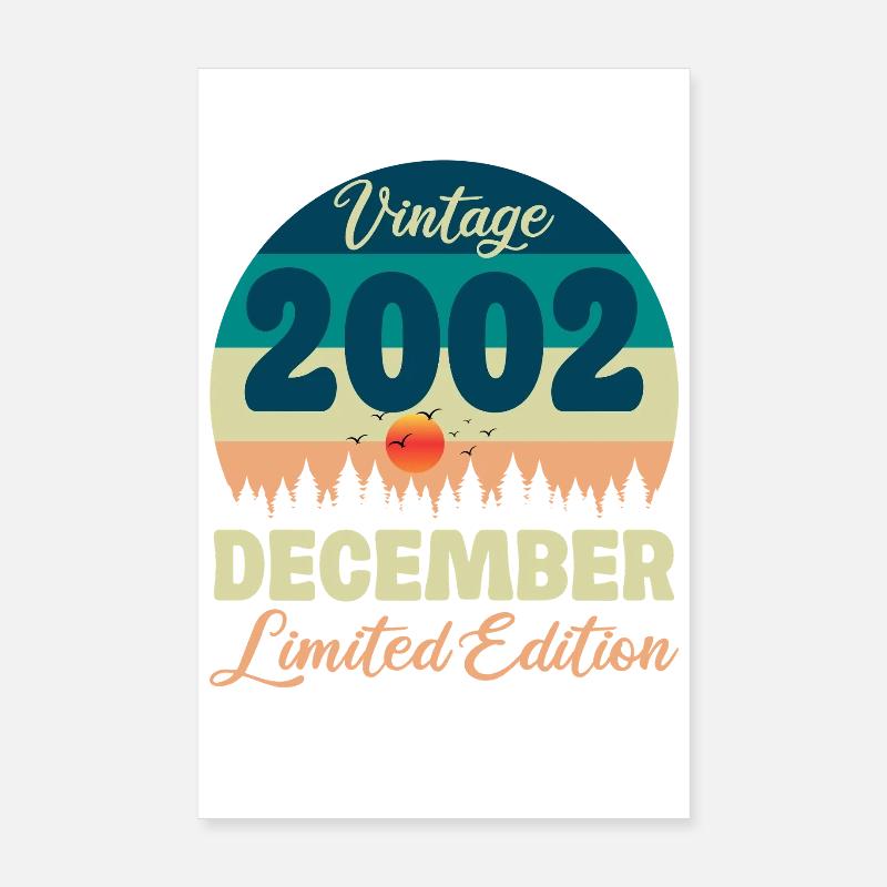 Geburtstagsgeschenk Dezember 2002 Poster 20x30 cm