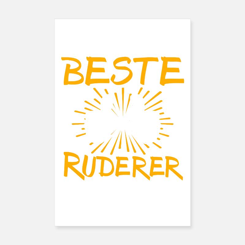 Idée de cadeau pour rameurs Poster 20 x 30 cm