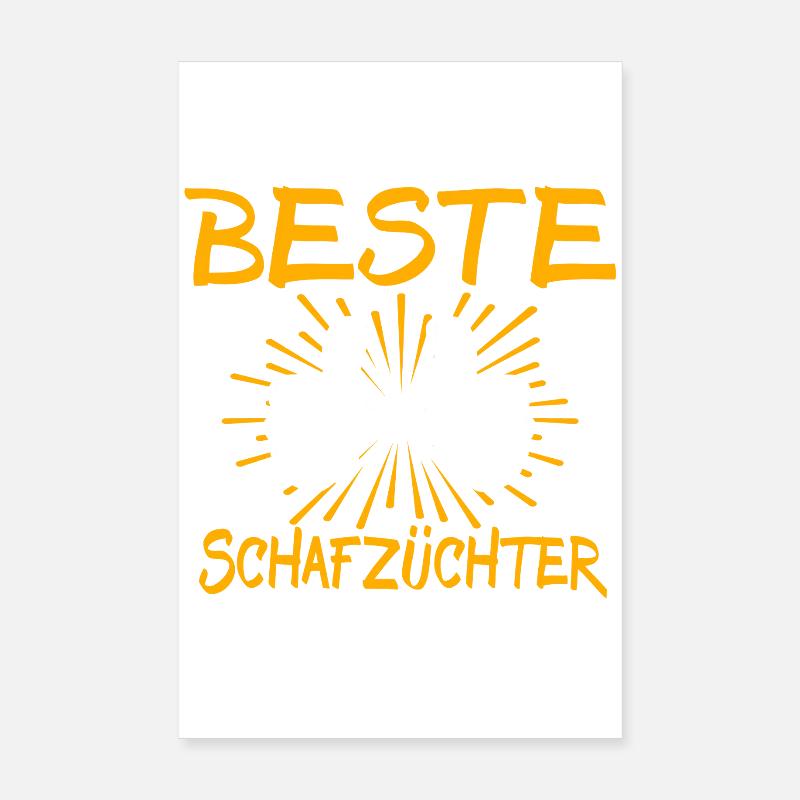 Schafzüchter Geschenkidee Poster 20x30 cm