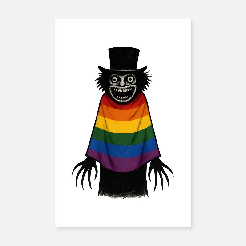 BABASHOOK et Cap Arc-en-ciel Poster 20 x 30 cm