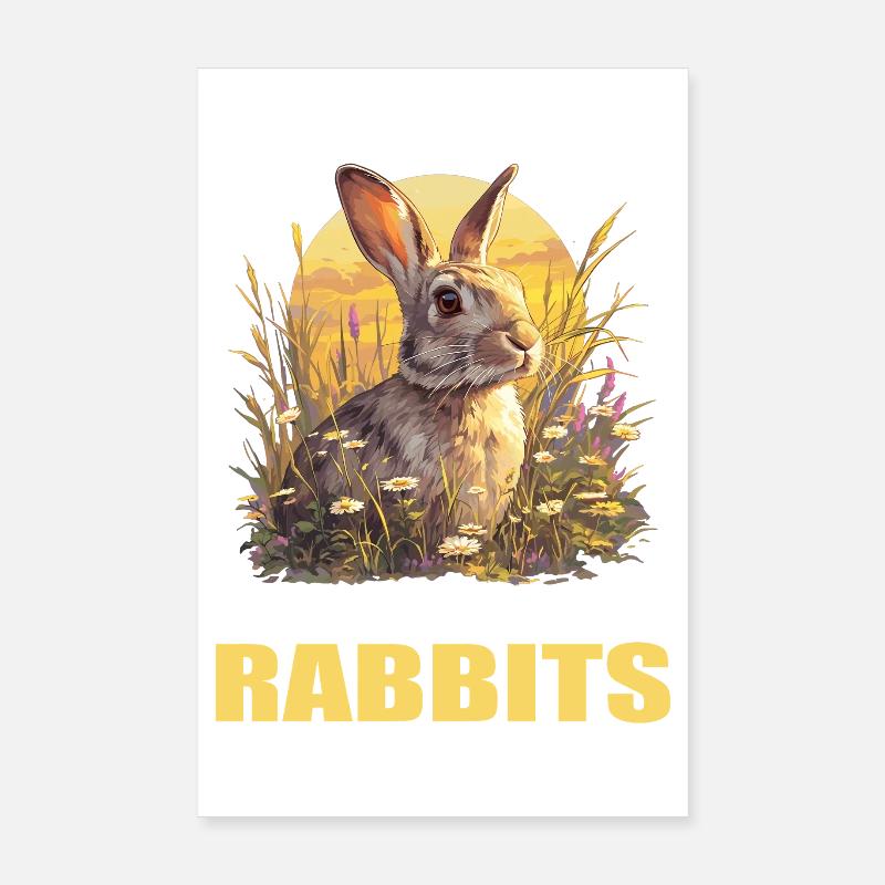 Bunny Bunny Poster 8" x 12" (20x30 cm)
