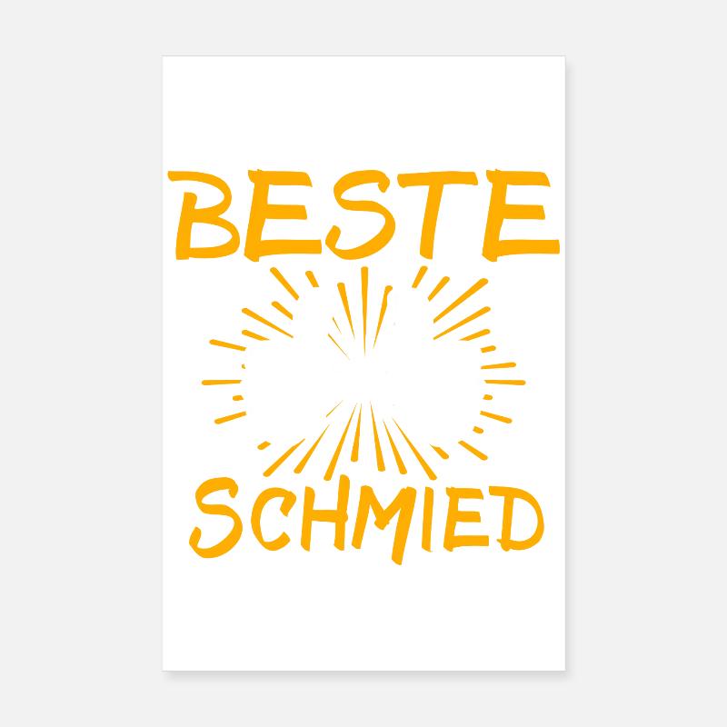 Idée de cadeau pour forgeron Poster 20 x 30 cm