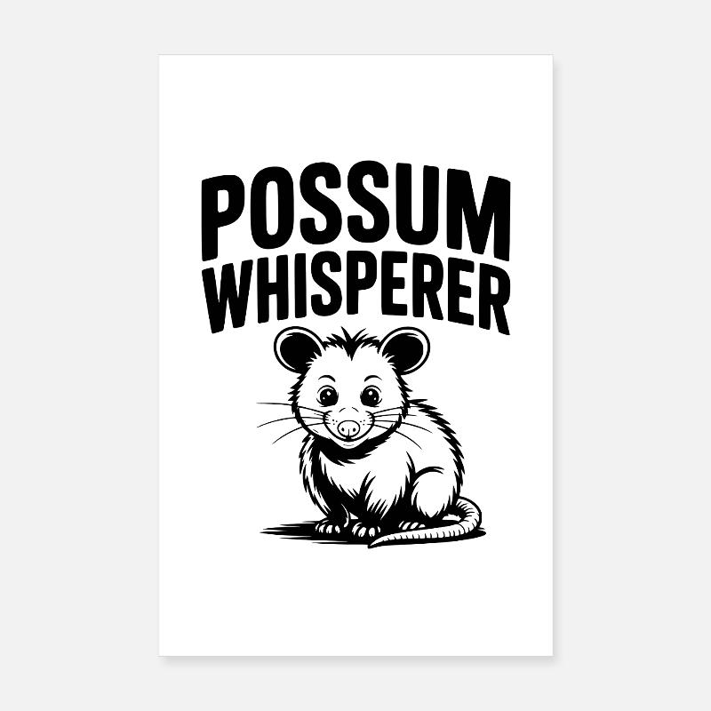 Possum Whisperer Poster 8" x 12" (20x30 cm)