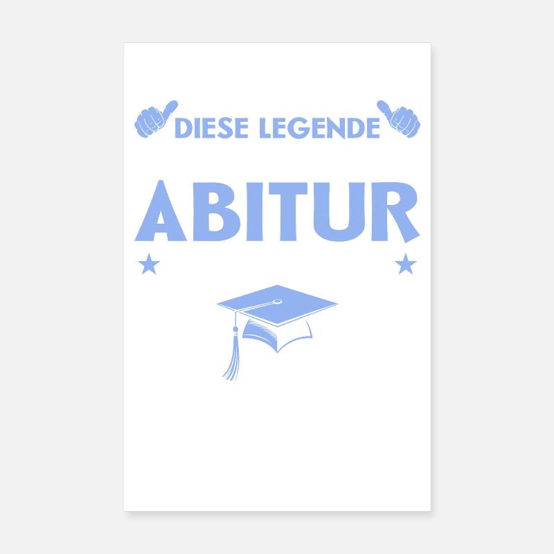 Abiturient 2026 Abitur Abschluss Geschenk Poster 20x30 cm