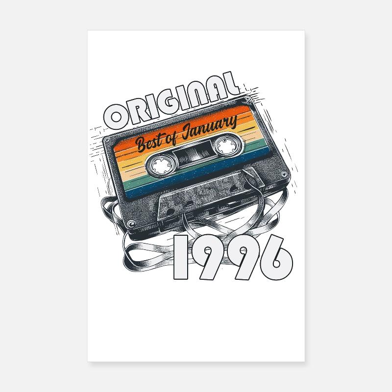 Cassette du 30e anniversaire janvier 1996 Poster 20 x 30 cm