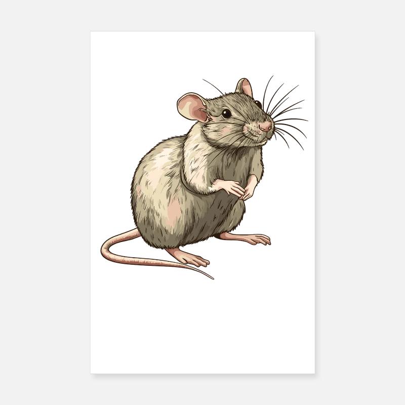 Ratten Ratte Poster 20x30 cm