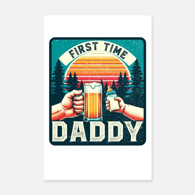 First-time dad, expectant dad, future father Poster 8" x 12" (20x30 cm)