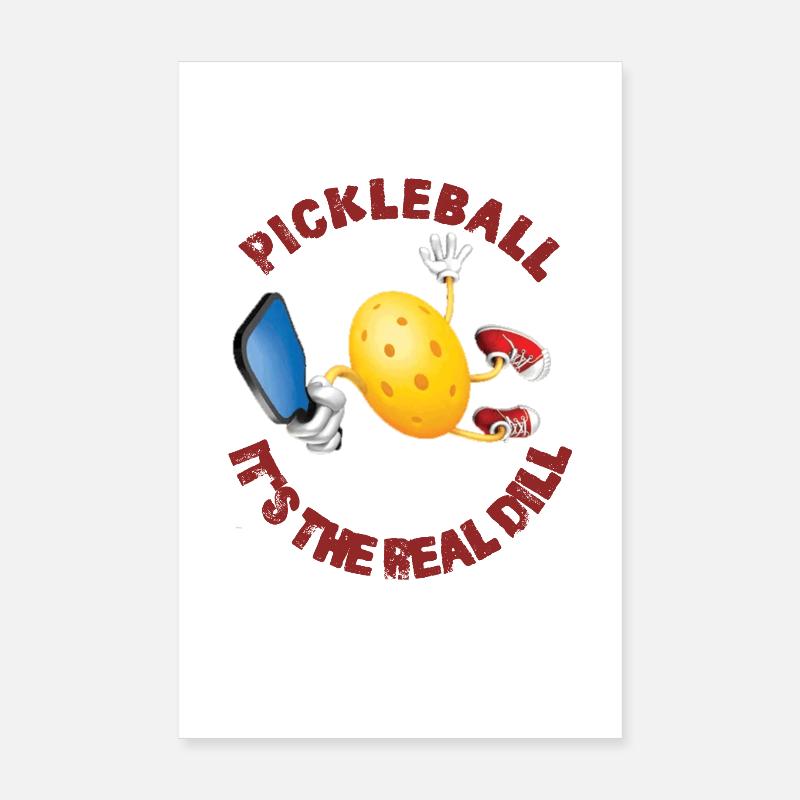 Le pickleball, c’est le vrai aneth. Poster 20 x 30 cm