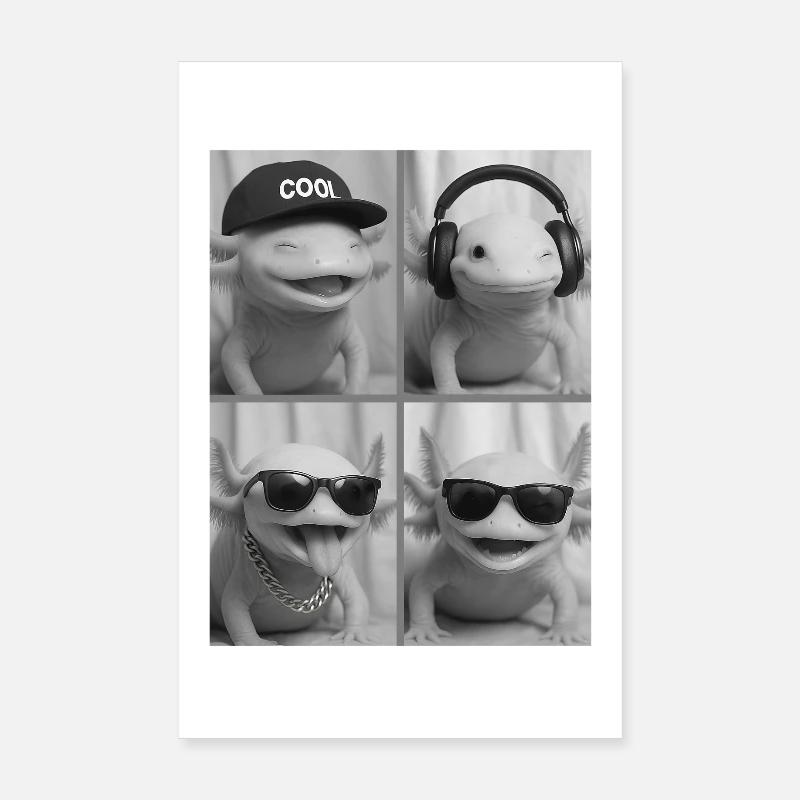 Axolotl Poster 20x30 cm