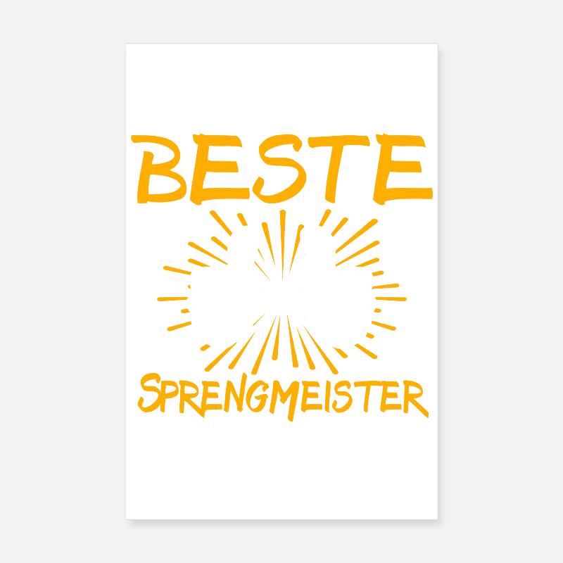 Idée de cadeau maître pour la démolition Poster 20 x 30 cm