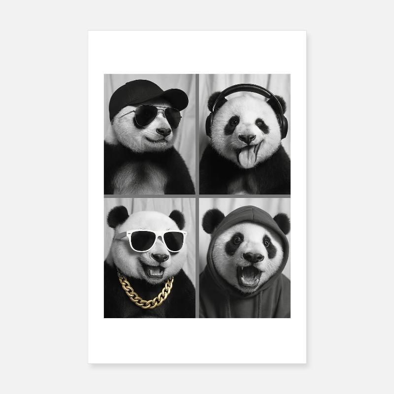 Panda Poster 8" x 12" (20x30 cm)