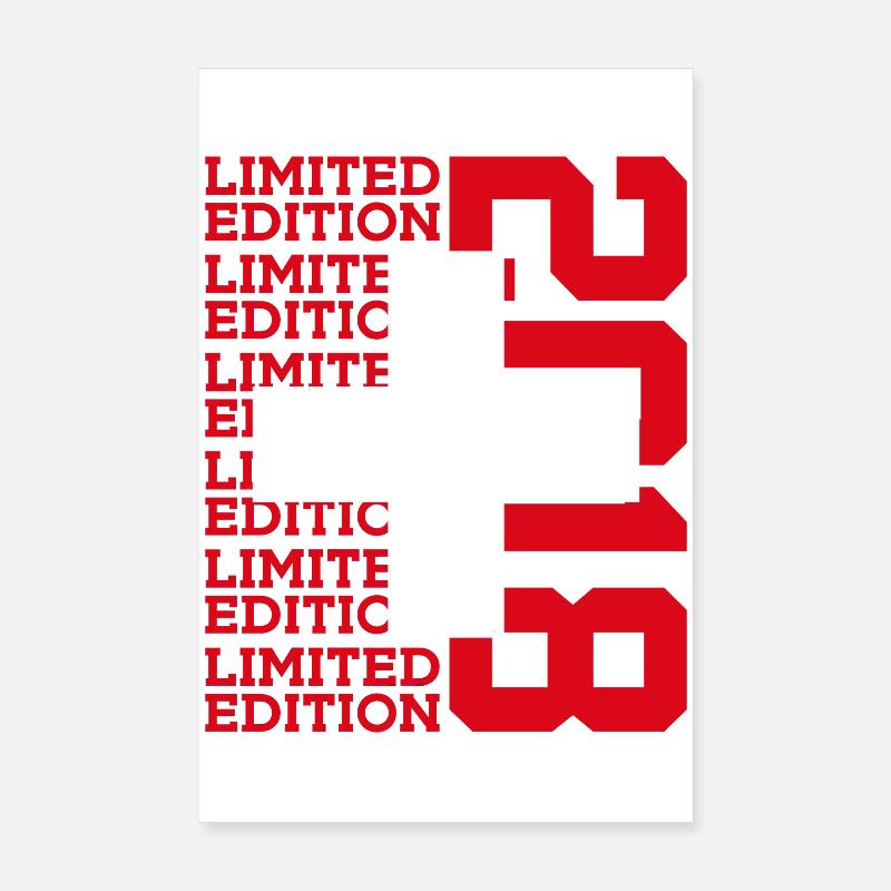 8E ANNIVERSAIRE SUISSE 2018 Poster 20 x 30 cm
