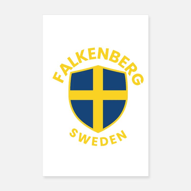 Bouclier de Falkenberg, Suède Poster 20 x 30 cm