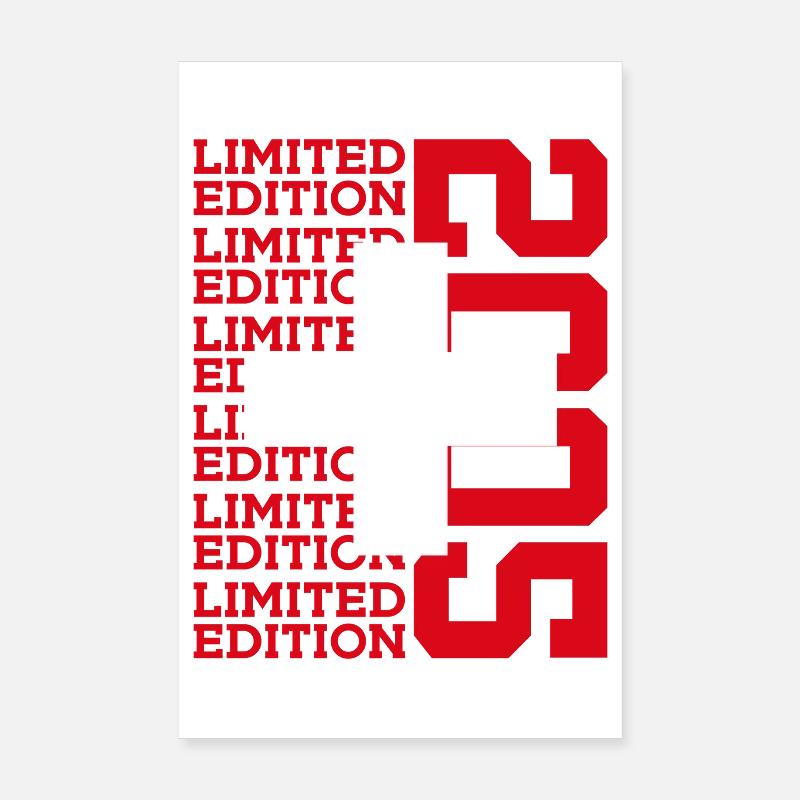 LIMITED EDITION 2005 SCHWEIZ 21. GEBURTSTAG Poster 20x30 cm