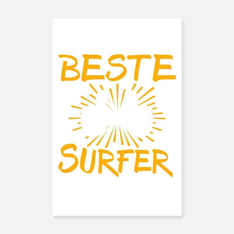 Surfer Geschenkidee Poster 20x30 cm
