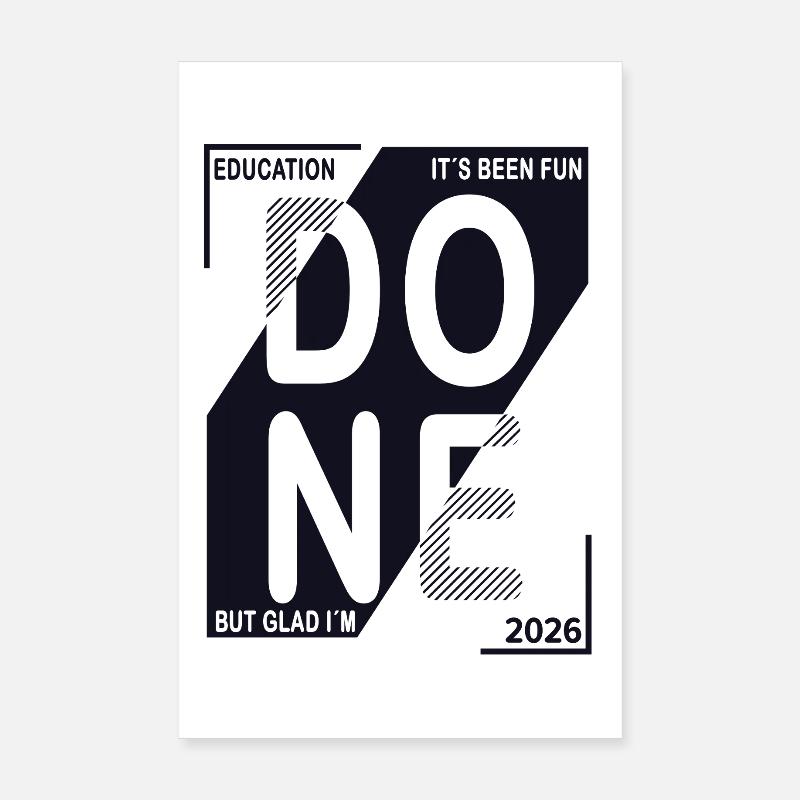 Terminé en 2026 – Formation terminée dans la conception Poster 20 x 30 cm