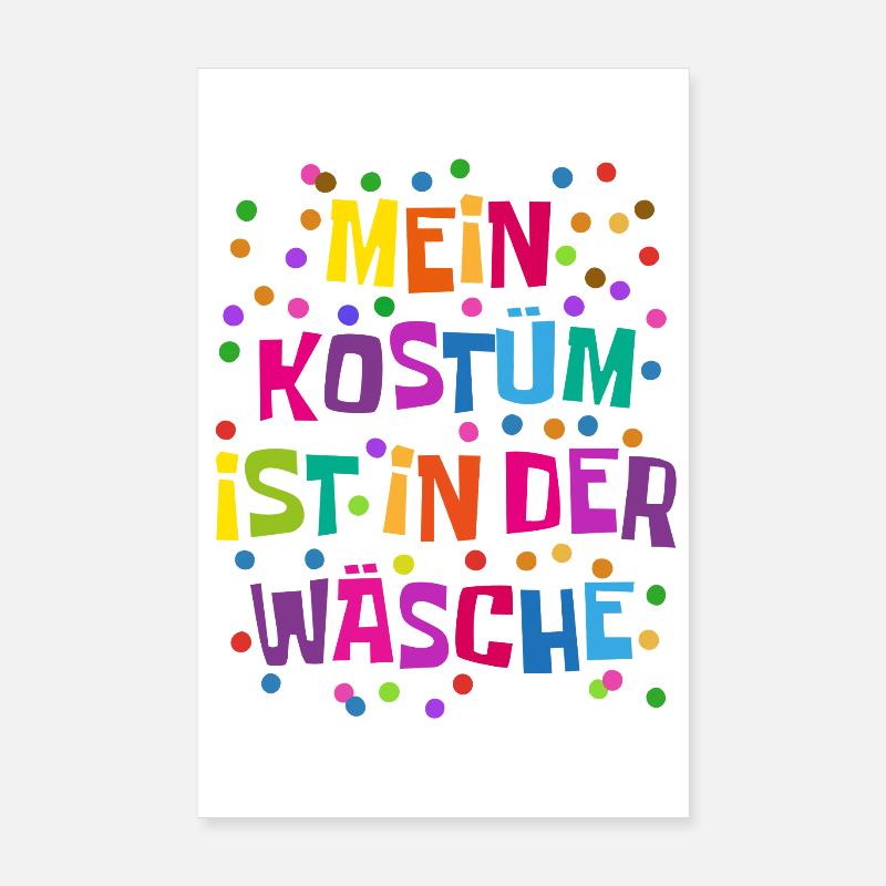 Shrovetide - Carnaval - Remplacement de costume - Expression Poster 20 x 30 cm