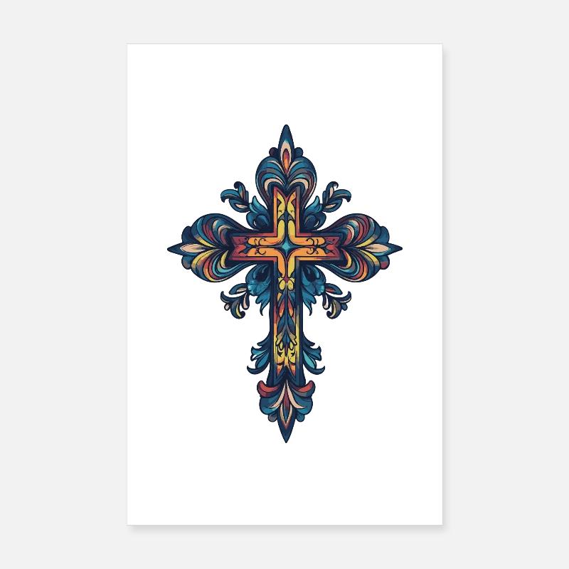 Croce cristiana Poster 20x30 cm