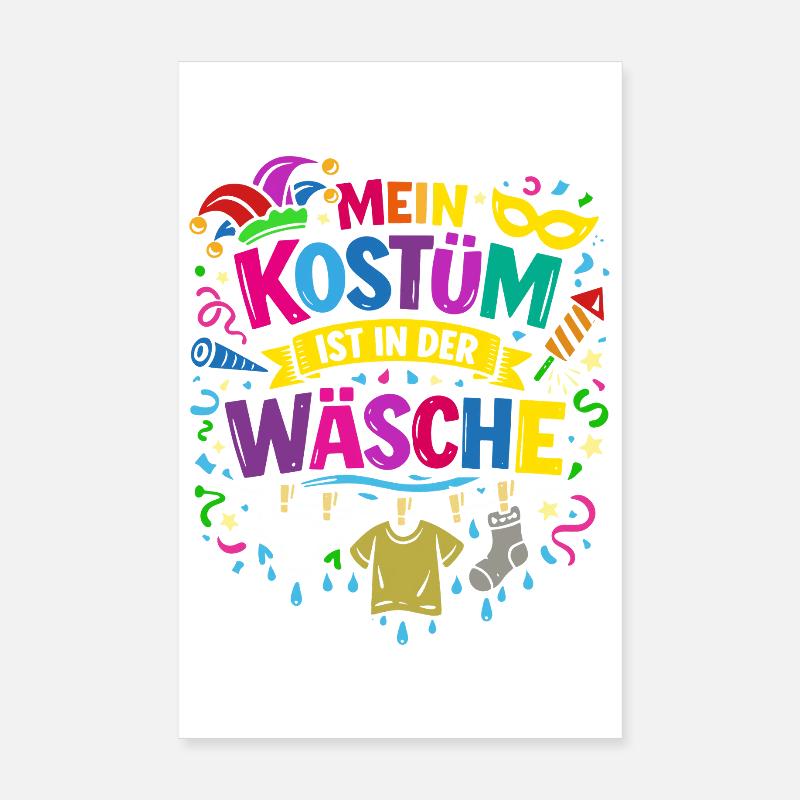 Shrovetide - Carnaval - Remplacement de costume - Expression Poster 20 x 30 cm