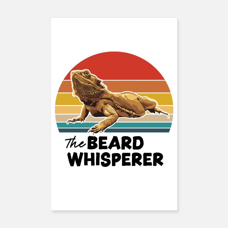 The Beard Whisperer Poster 8" x 12" (20x30 cm)