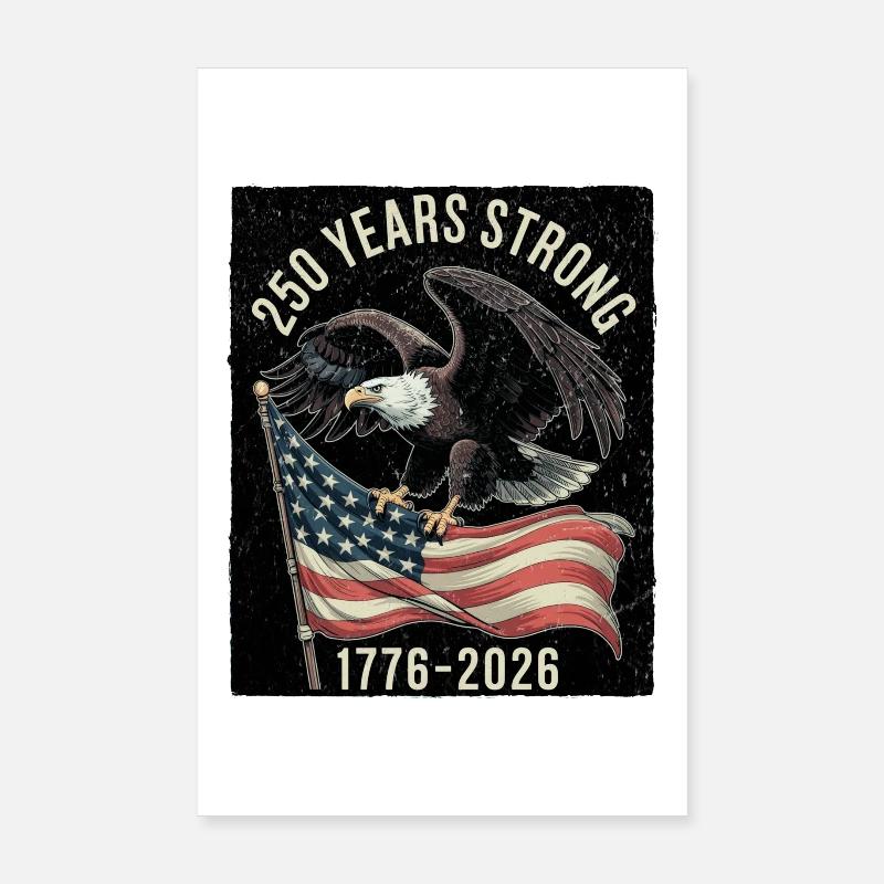 250 Jahre stark 1776–2026 Poster 20x30 cm