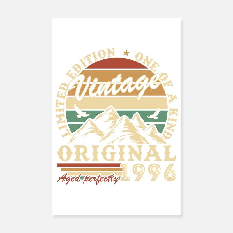 1996 Vintage Retro Geburtstagsgeschenk Poster 20x30 cm