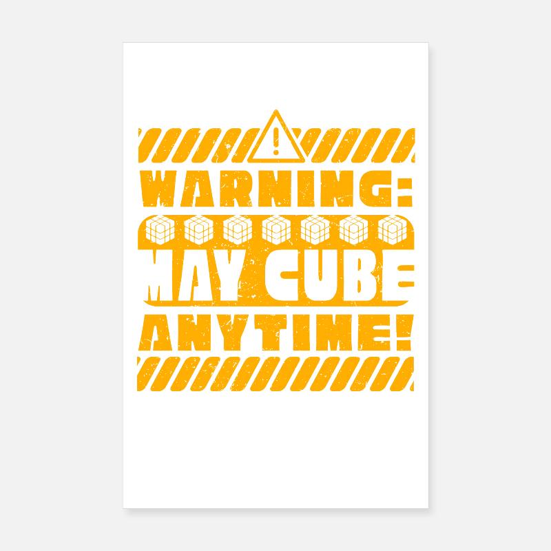 Alerte de speedcubing Speed Cube : peut être utilisée à tout moment Poster 20 x 30 cm
