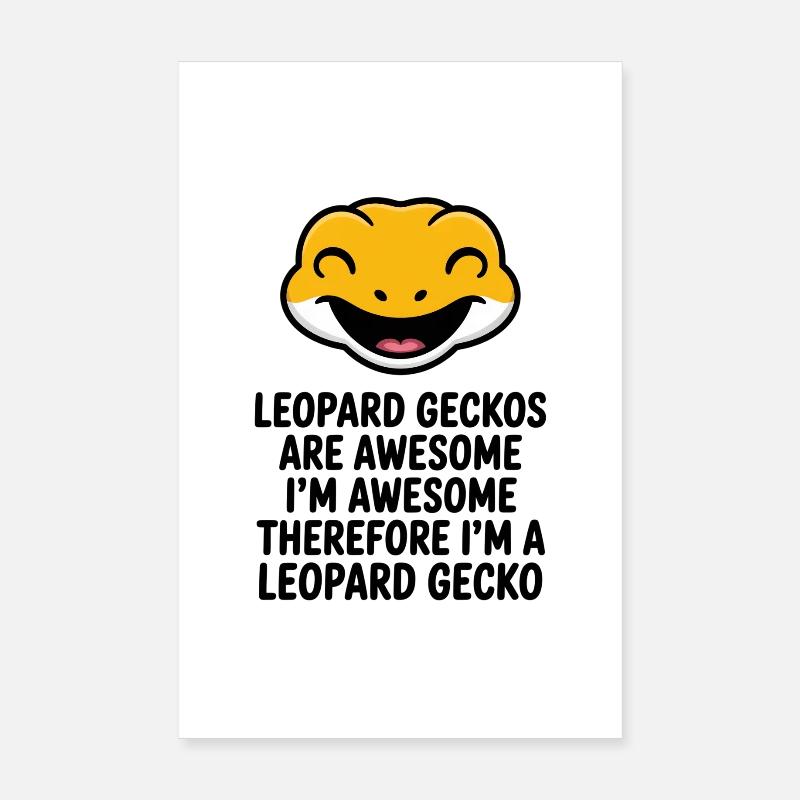 Léopardgecko Poster 20 x 30 cm