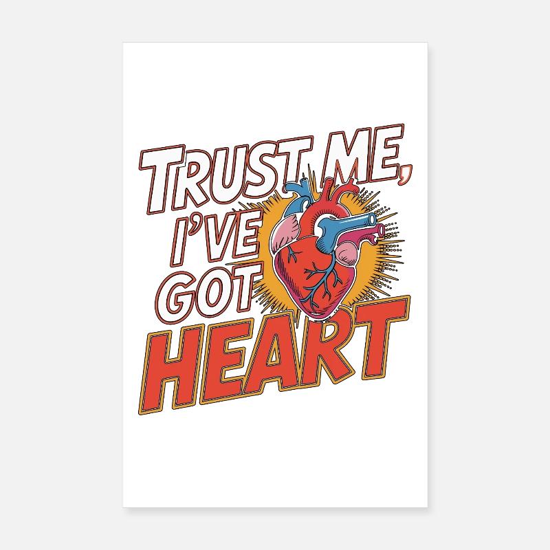 Cardiac Tech Trust Me I've Got Heart Cath Lab Poster 20x30 cm