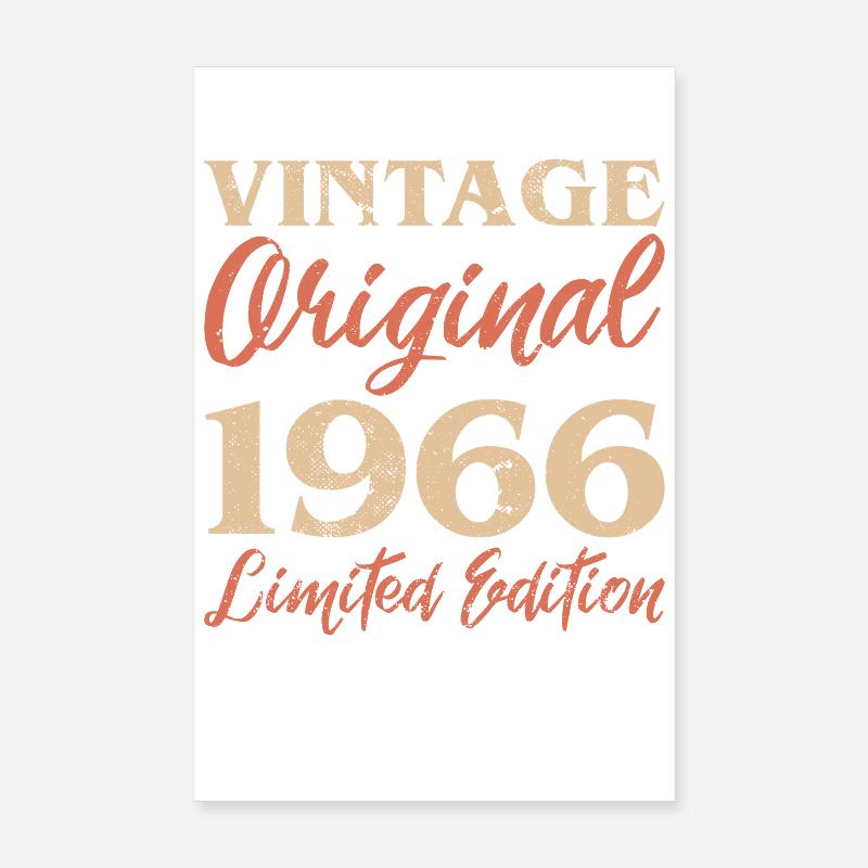 Vintage Original 1966 Limited Edition Jubiläum Poster 20x30 cm