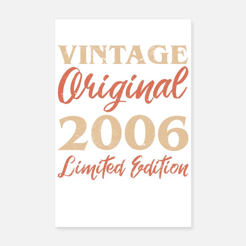 Vintage Original 2006 Limited Edition Jubiläum Poster 20x30 cm