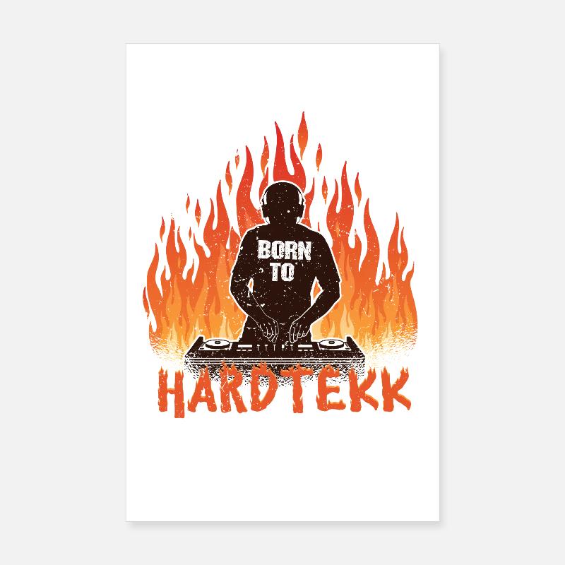 Hardtekk Tekke Allemagne de l’Est Poster 20 x 30 cm