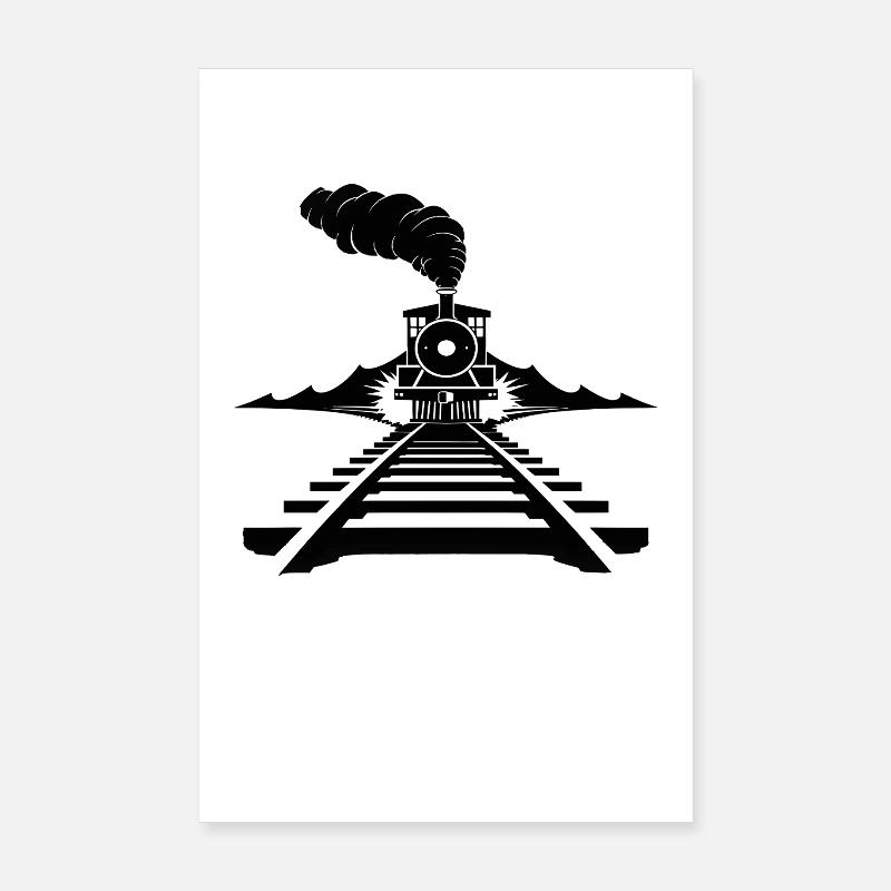Railway Sketch Poster 8" x 12" (20x30 cm)