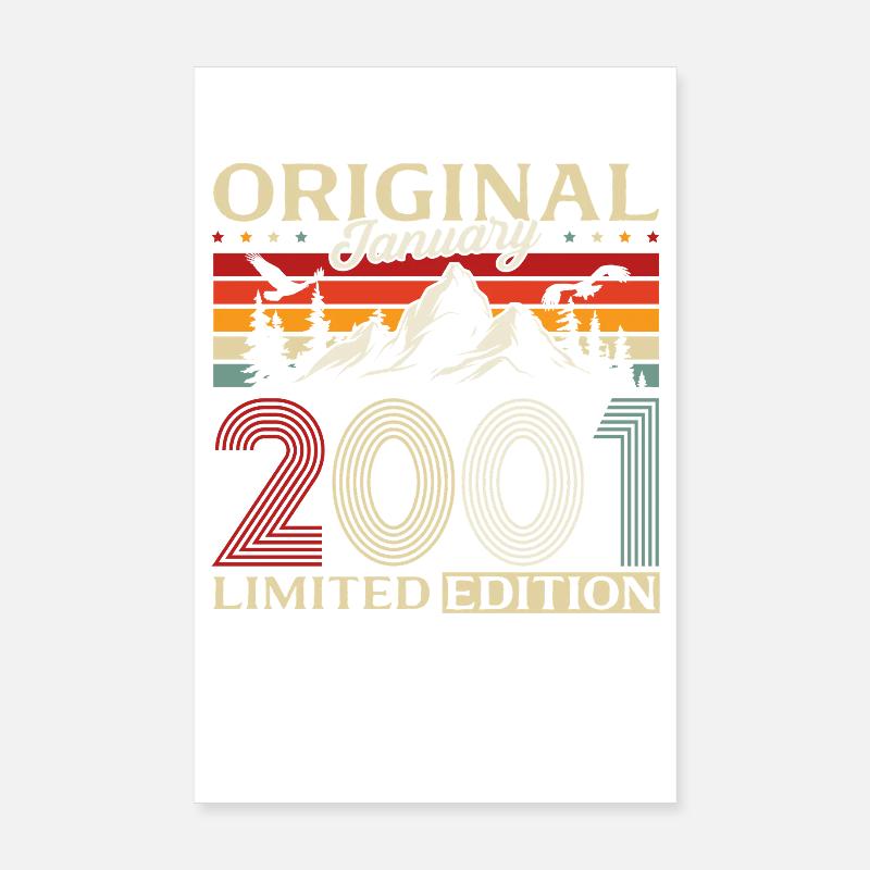 25e anniversaire Original janvier 2001 Poster 20 x 30 cm
