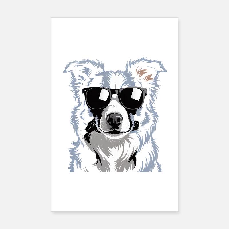 Border Collie Poster 20 x 30 cm