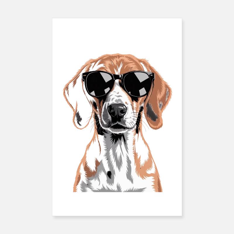 Foxhound anglais Poster 20 x 30 cm