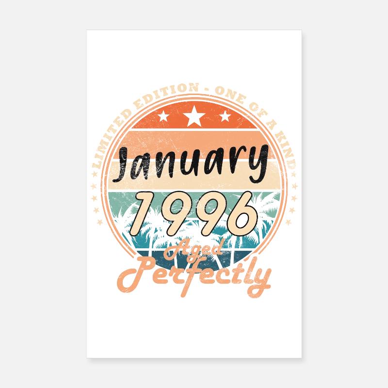 30e anniversaire Original janvier 1996 Poster 20 x 30 cm