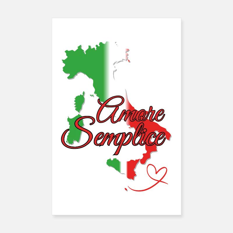 Amore Semplice Italia Poster 20 x 30 cm