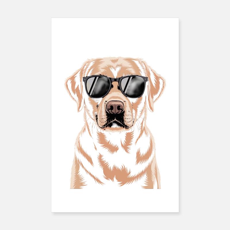 Brauner Labrador  Poster 20x30 cm