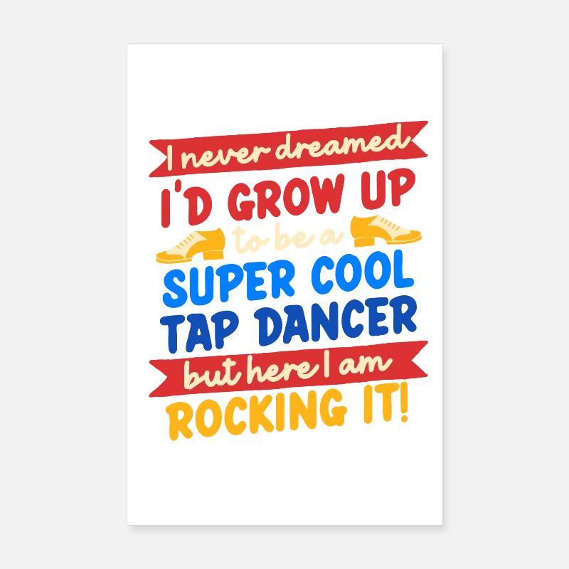 Stepptanz Stepptänzer Stepptänzerin Stepper Poster 20x30 cm