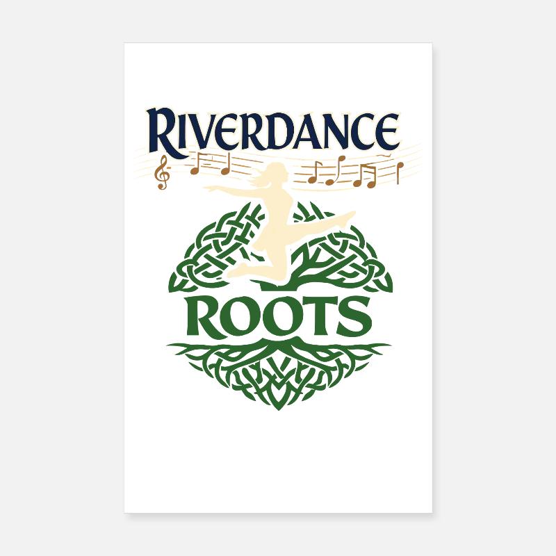 Irish Dance Step-dancing Celtic Fan Poster 8" x 12" (20x30 cm)