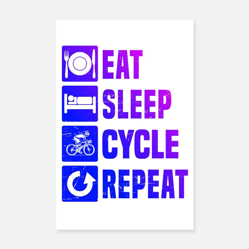 Déclaration pour tous les vélos de route Poster 20 x 30 cm