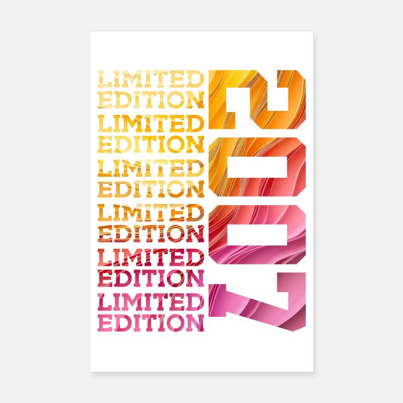 ÉDITION LIMITÉE 2007 19 ANS 19E ANNIVERSAIRE Poster 20 x 30 cm