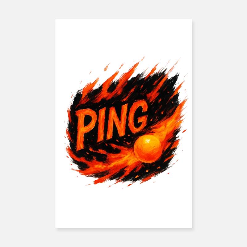 Ping Pong - Tennis de Table Poster 20 x 30 cm