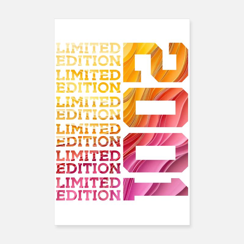 ÉDITION LIMITÉE 2001 25 ANS 25E ANNIVERSAIRE Poster 20 x 30 cm