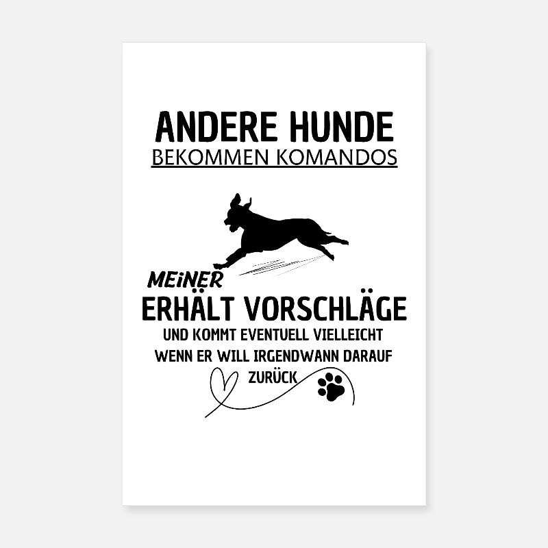 Des commandes ? Non. Accepter des suggestions ? Peut-être Poster 20 x 30 cm