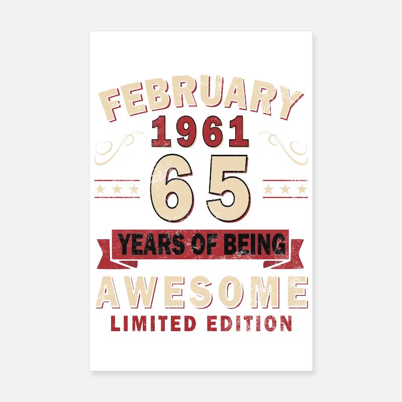February 1961 Best Gift February 1961 Poster 8" x 12" (20x30 cm)